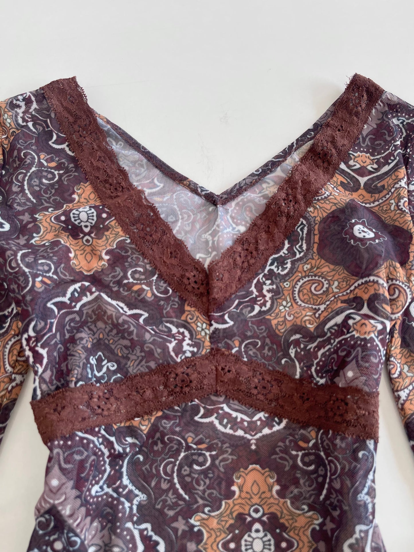 Sheer Lacy Top-Bust 28 to 30