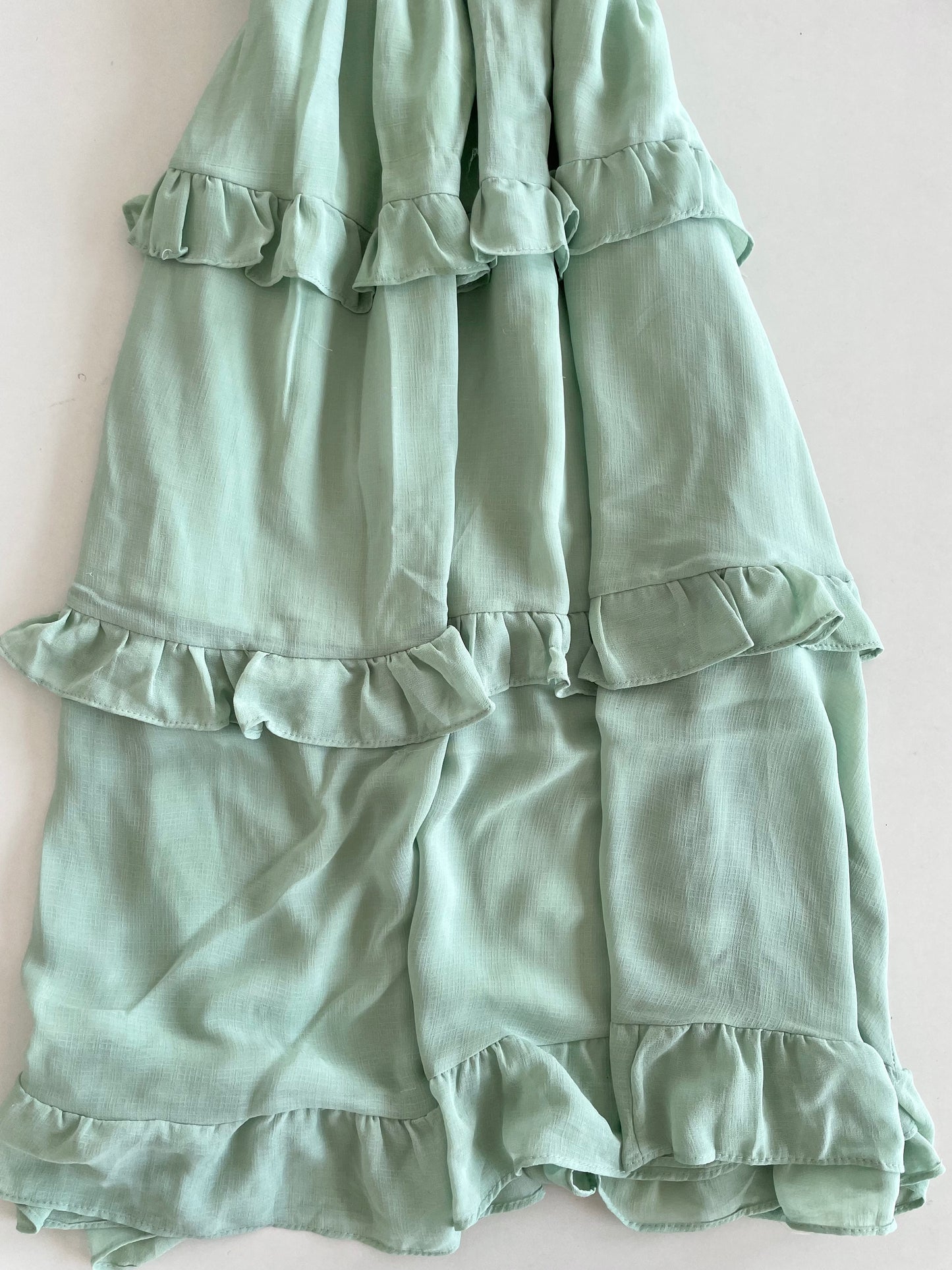 Pastel Ruffle Dress-Bust 32 to 34