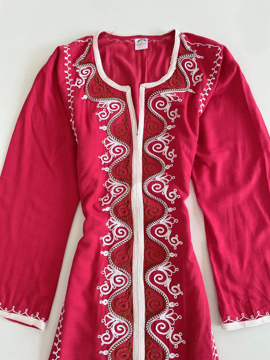 100% Cotton Embroidered Desi Dress-Bust 46