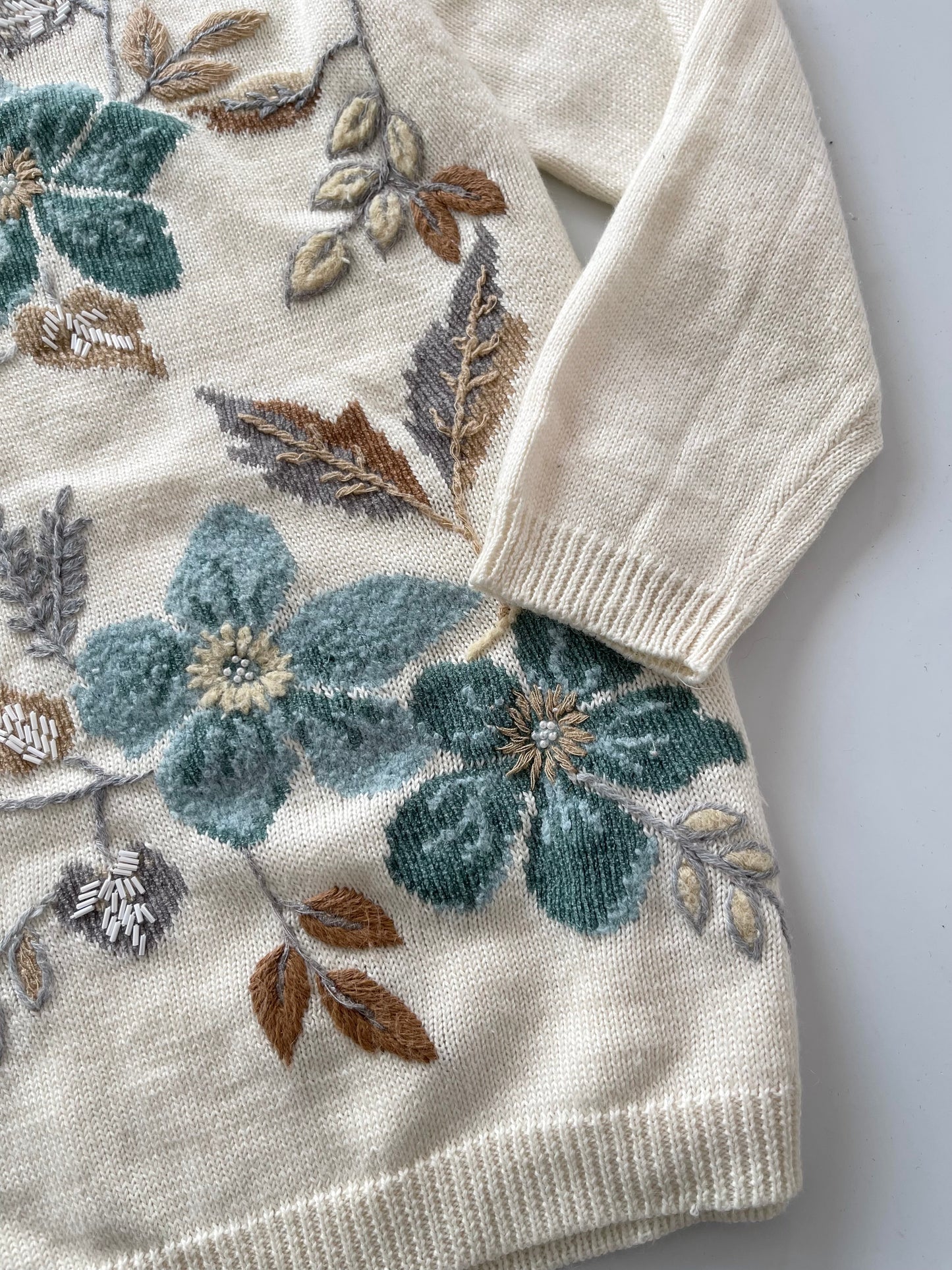 Alfred Dunner Embroidered Sweater-Bust 42