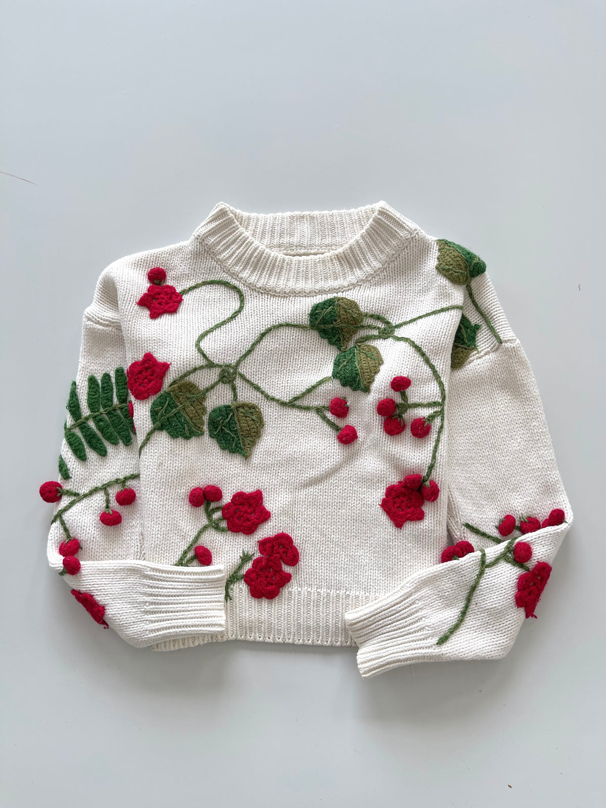 Rare Embroidered Vintage Sweater-Bust 40