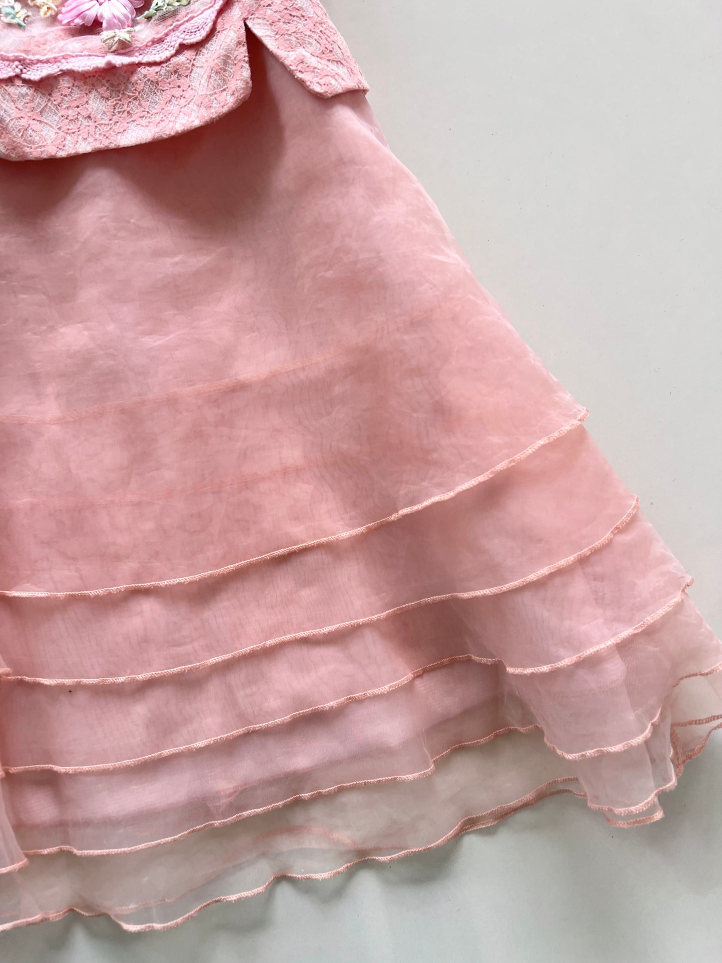 Vintage Embroidered Dress-Bust 34