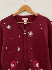 Embroidered Christmas Sweater-Bust 38