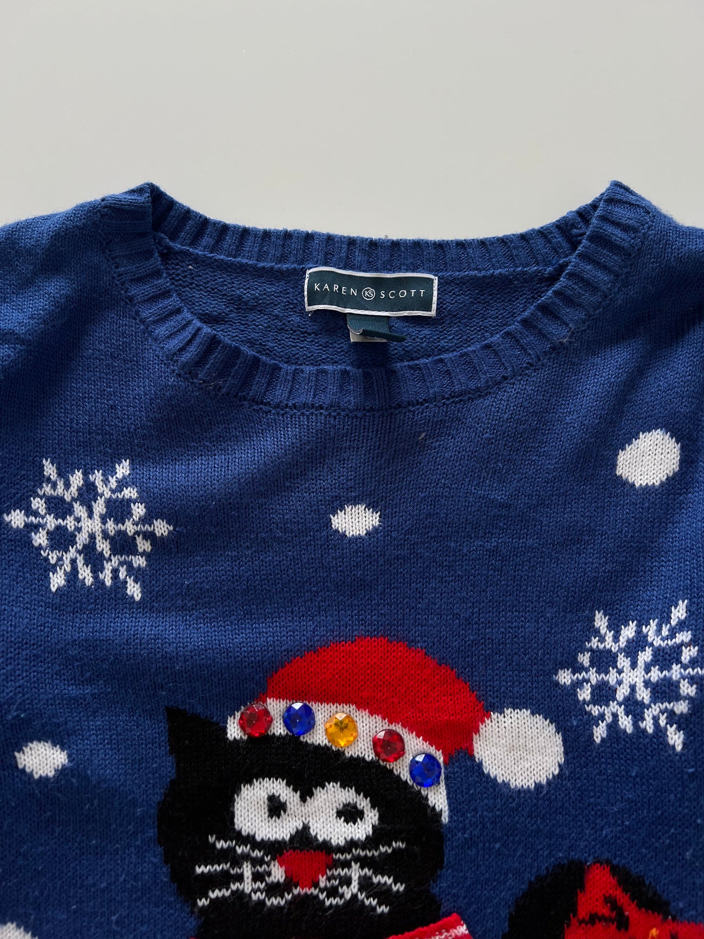 Karen Scott Vintage Christmas Sweater-Bust 38
