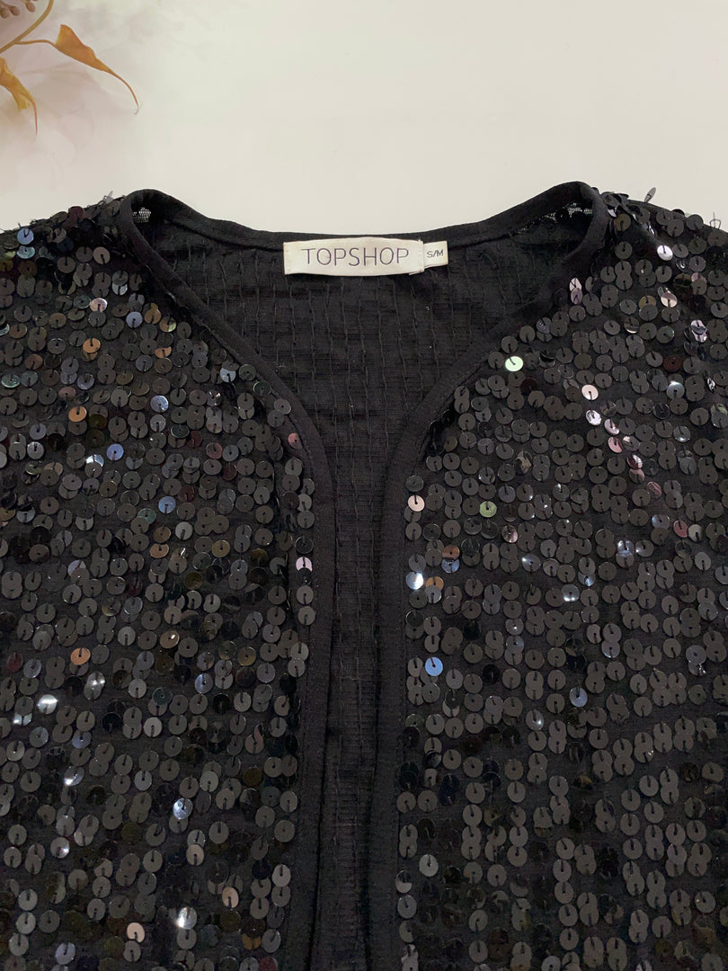 Topshop Vintage Sequin Top-Bust 30 to 32