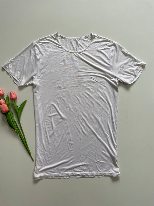 WHITE DRI FIT T-SHIRT - BUST 38 TO 44