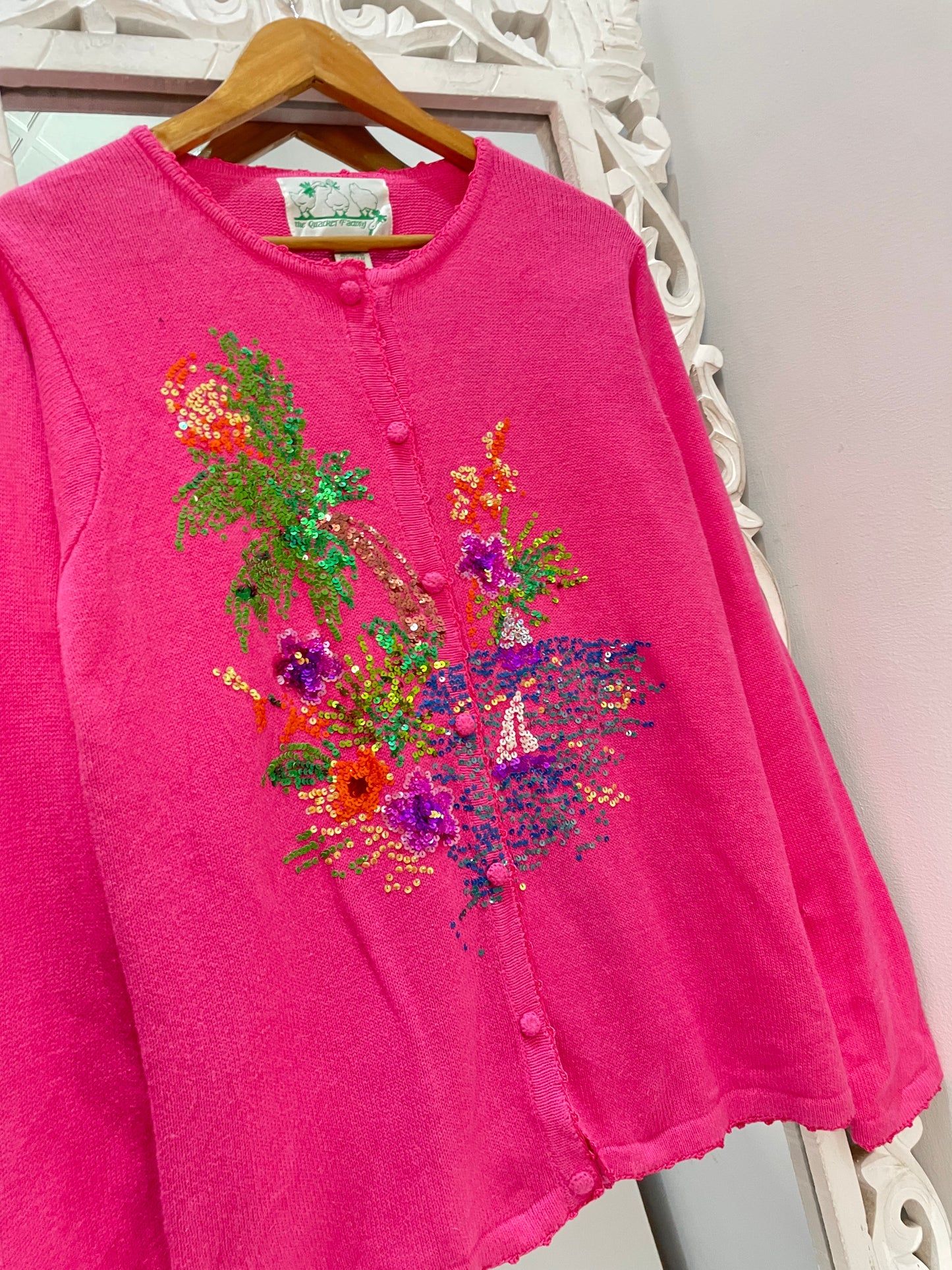 The Quacker Factory Embroidered Vintage Sweater-Bust 40