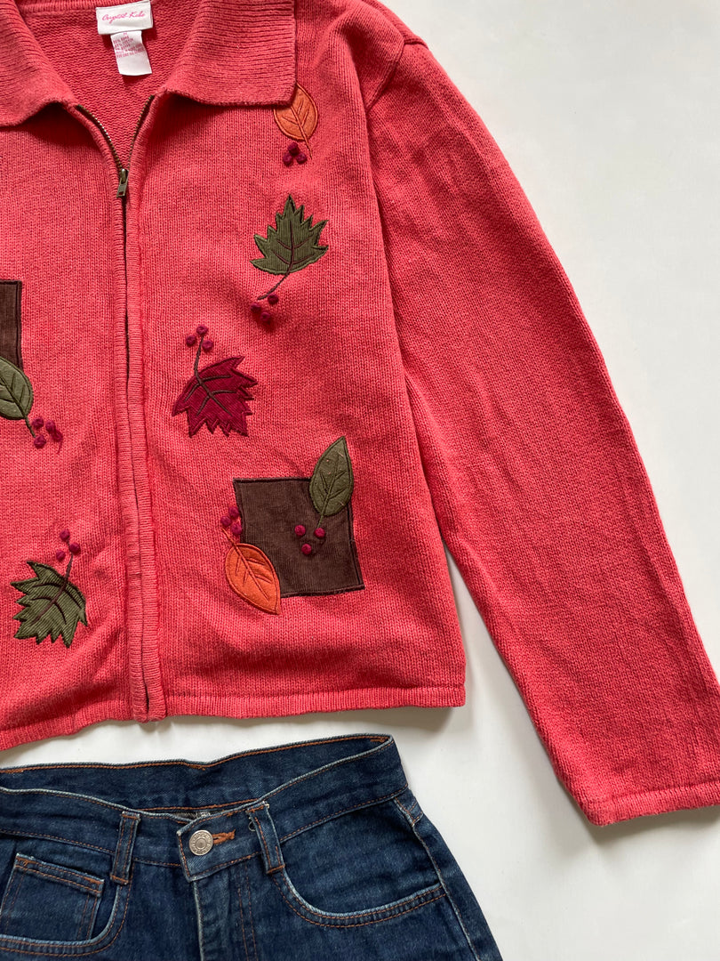 Crystal kole Embroidered Sweater-Bust 44