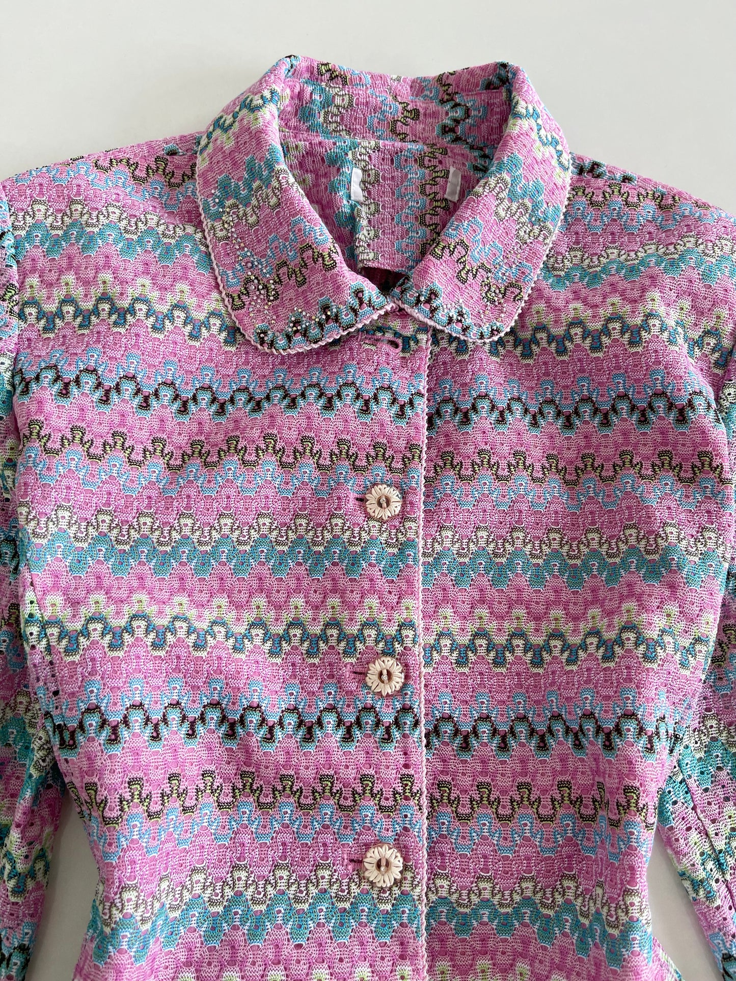 Vintage Crochet Shirt-Bust 42