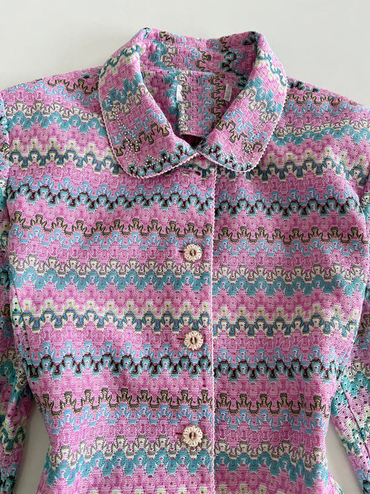 Vintage Crochet Shirt-Bust 42