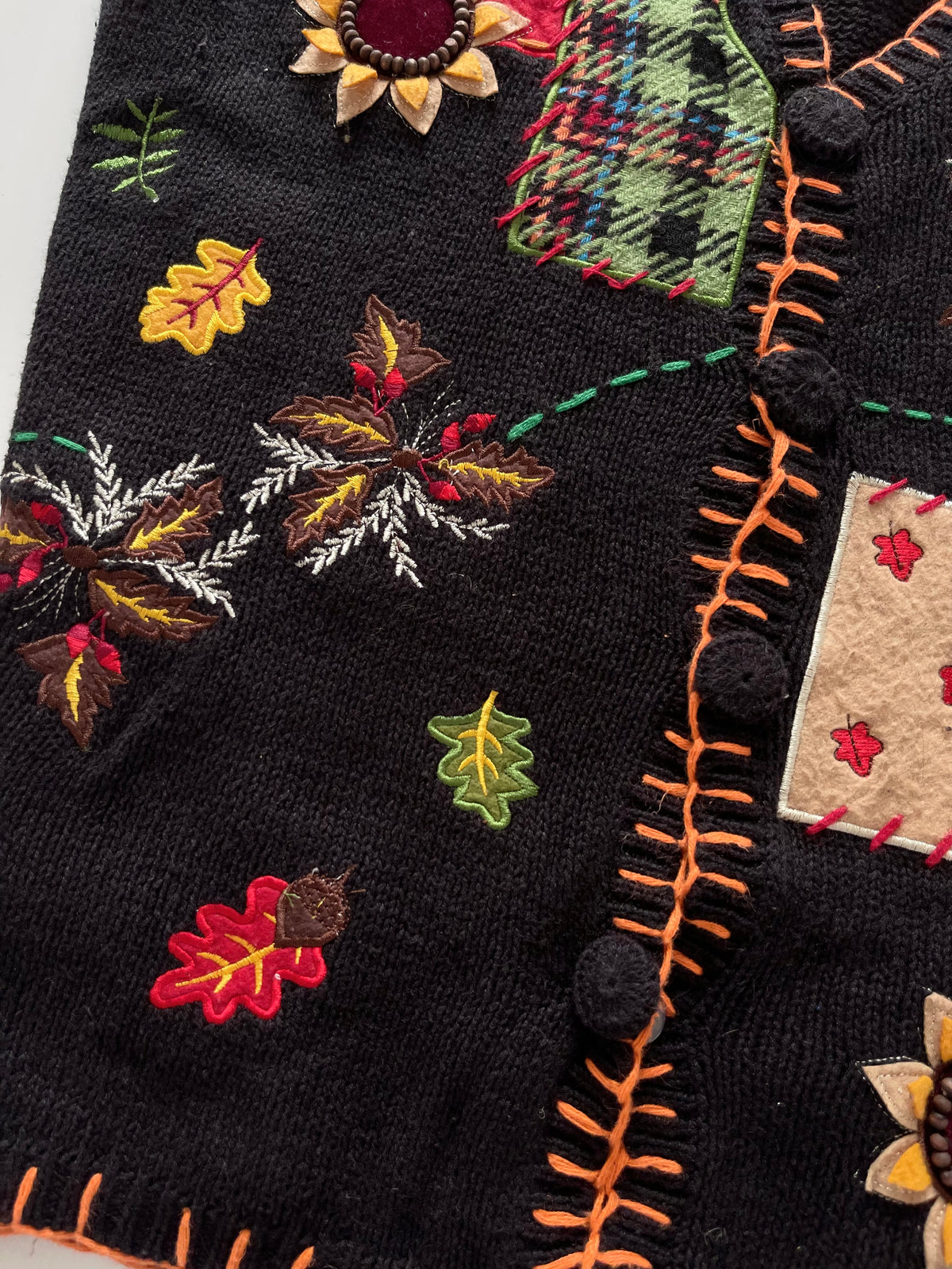Holiday Editions Embroidered Christmas Vest Sweater-Bust 44