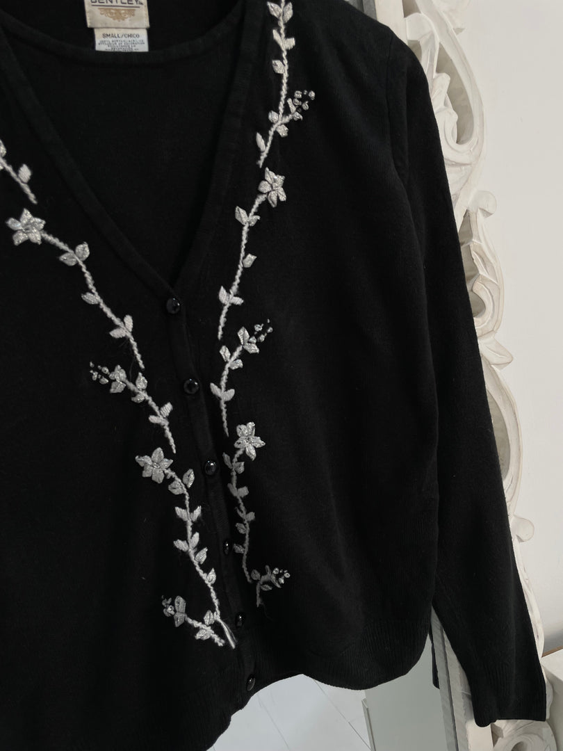 Bentley Embroidered Vintage Sweater-Bust 36