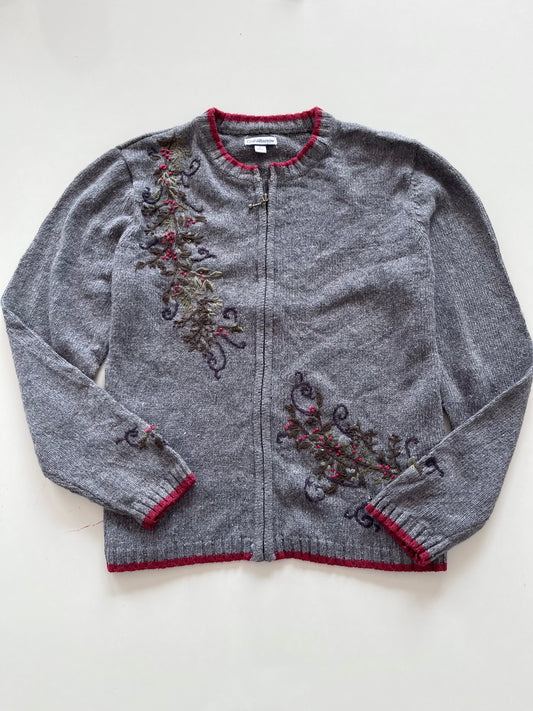 Croft&Barrow Embroidered Sweater-Bust 46
