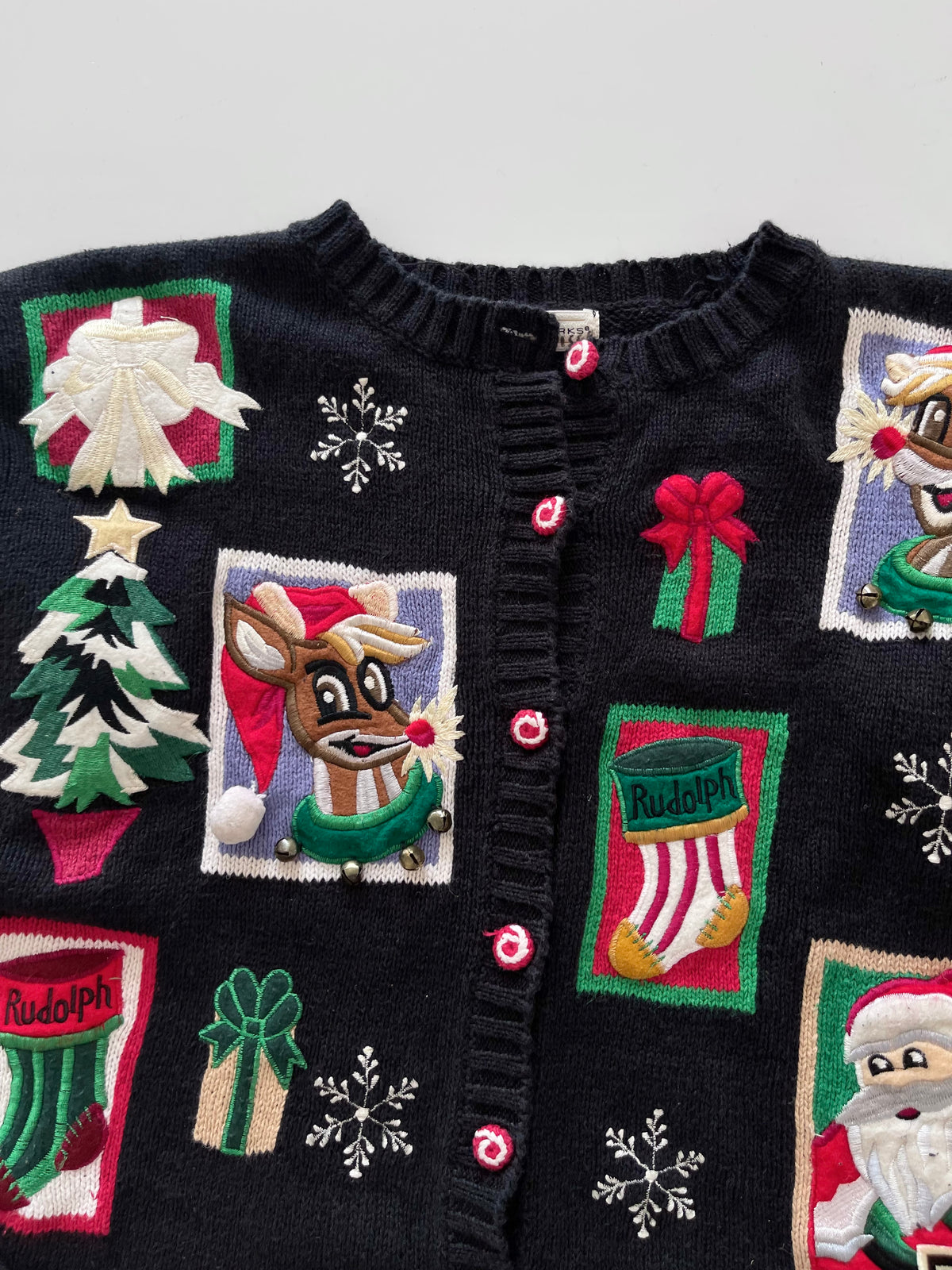 Yarnworks Embroidered Christmas Sweater-Bust 50