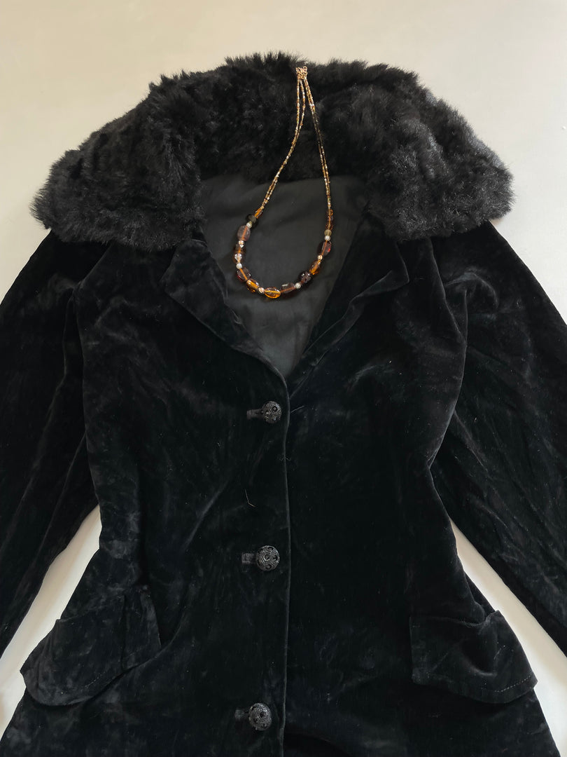 Chenille Fur Blazer-Bust 40