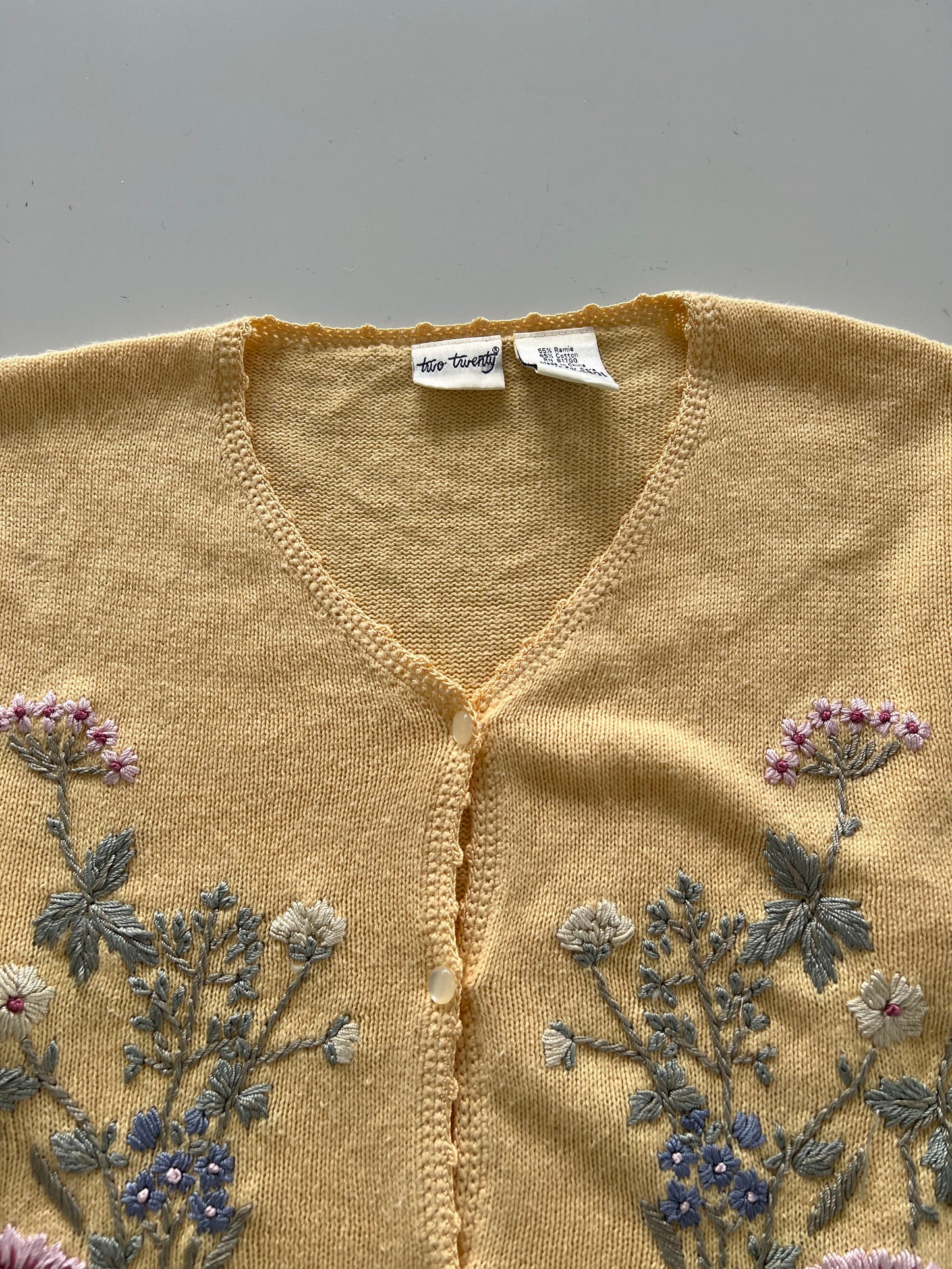 Two Twenty Embroidered Sweater-Bust 48