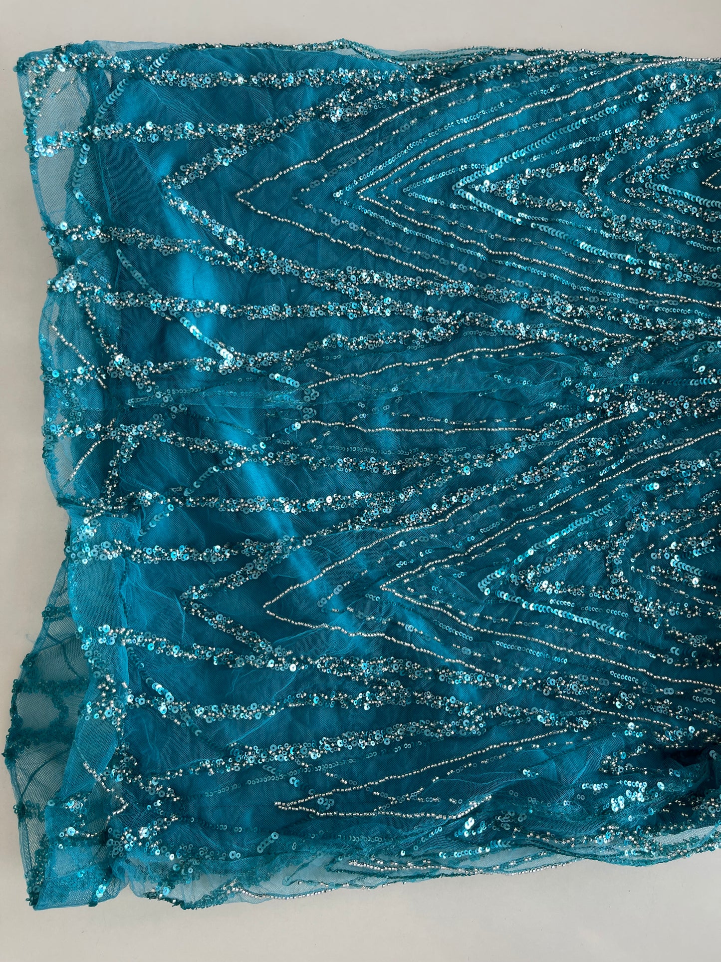 Heavily Hand Embroidered Vintage Dress-Bust 38