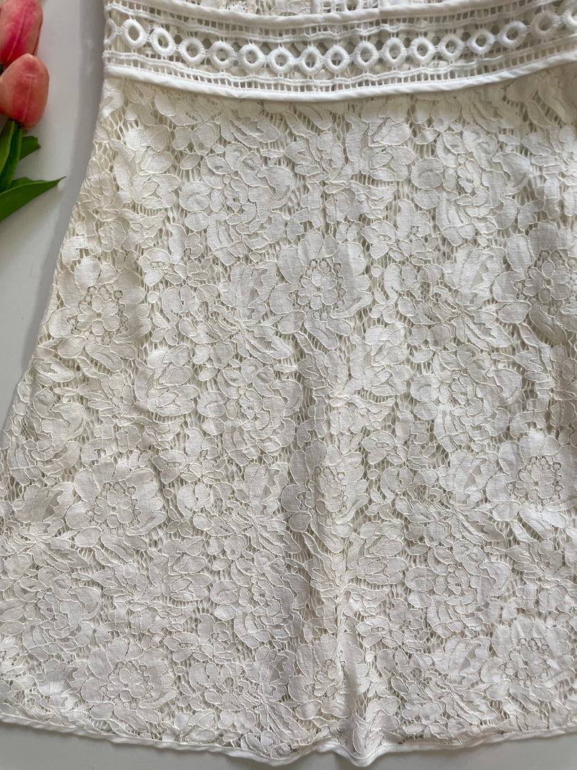 ZIMMUR WHITE LACE DRESS - BUST 32