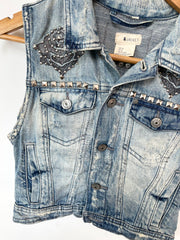 &Jacket Denim Vest-Bust 28