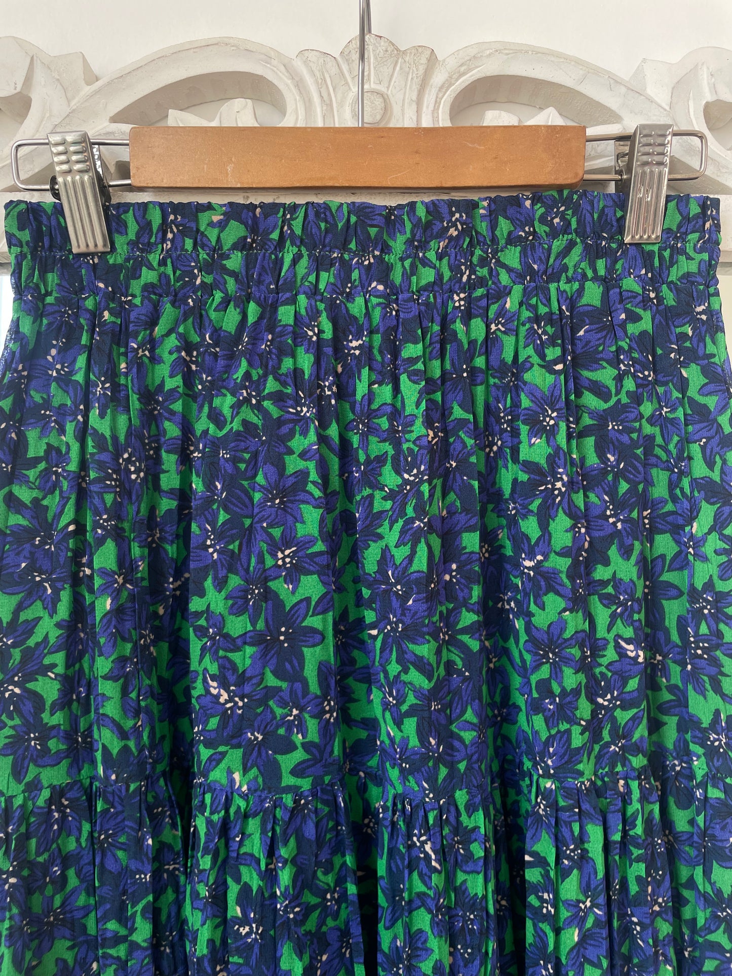 Green & Blue Prairie Skirt-Waist 28 to 32