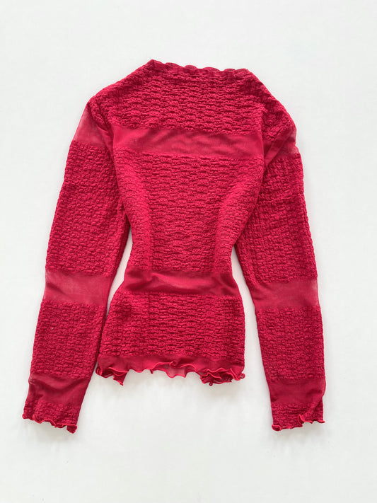 Shun Ping Sheer Vintage Top-Bust 38 to 40