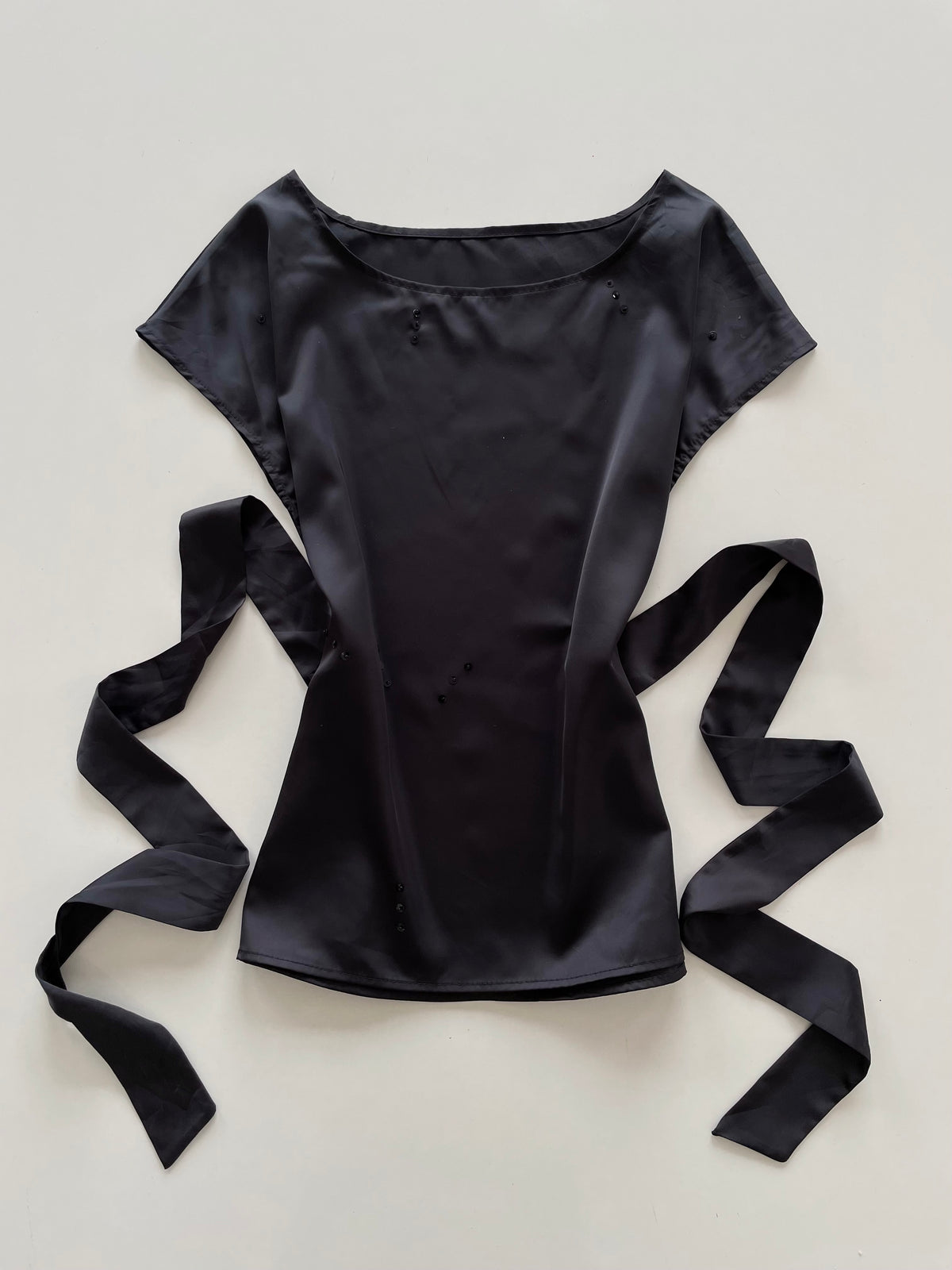 Yanzifushi Satin Vintage Top-Bust 42