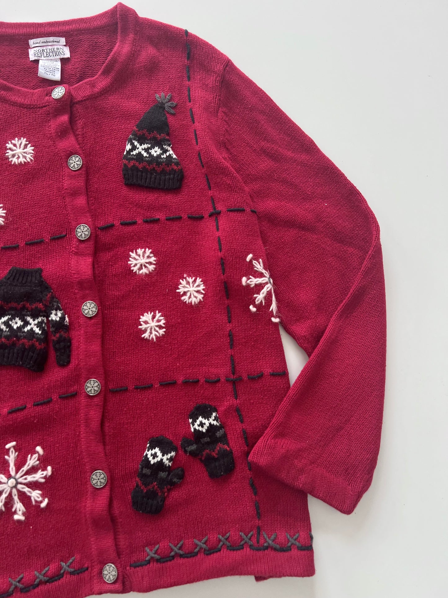 Northern Reflections Embroidered Sweater-Bust 48