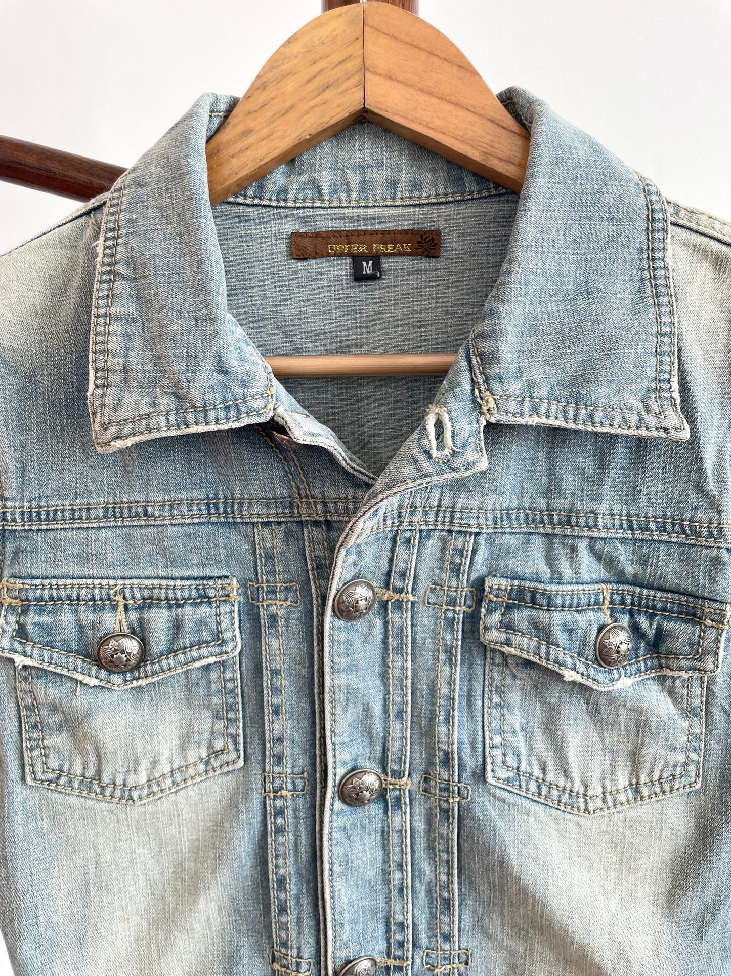Denim Vest-Chest 34