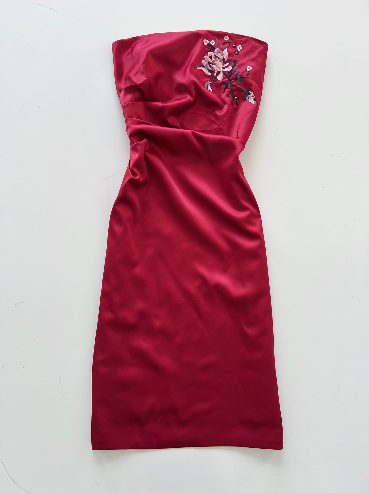 Zero Tube Embroidered Dress-Bust 38