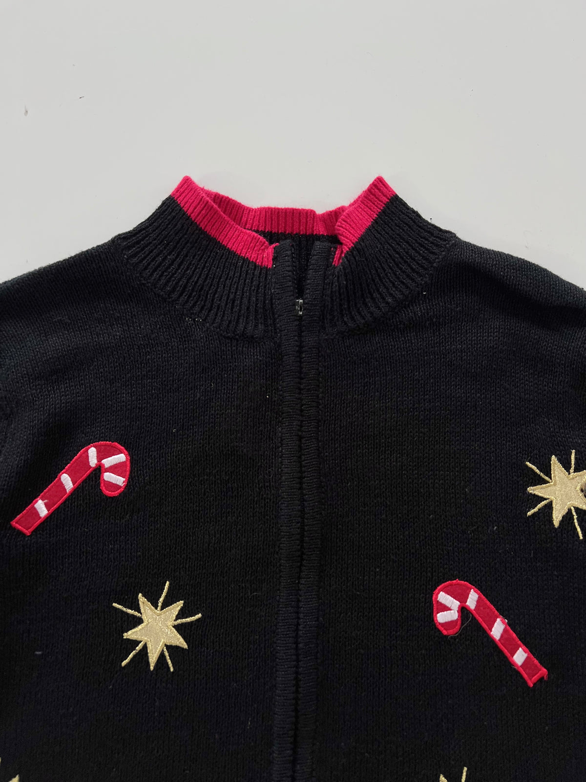 Tiara International Christmas Zip Up Sweater-Bust 42
