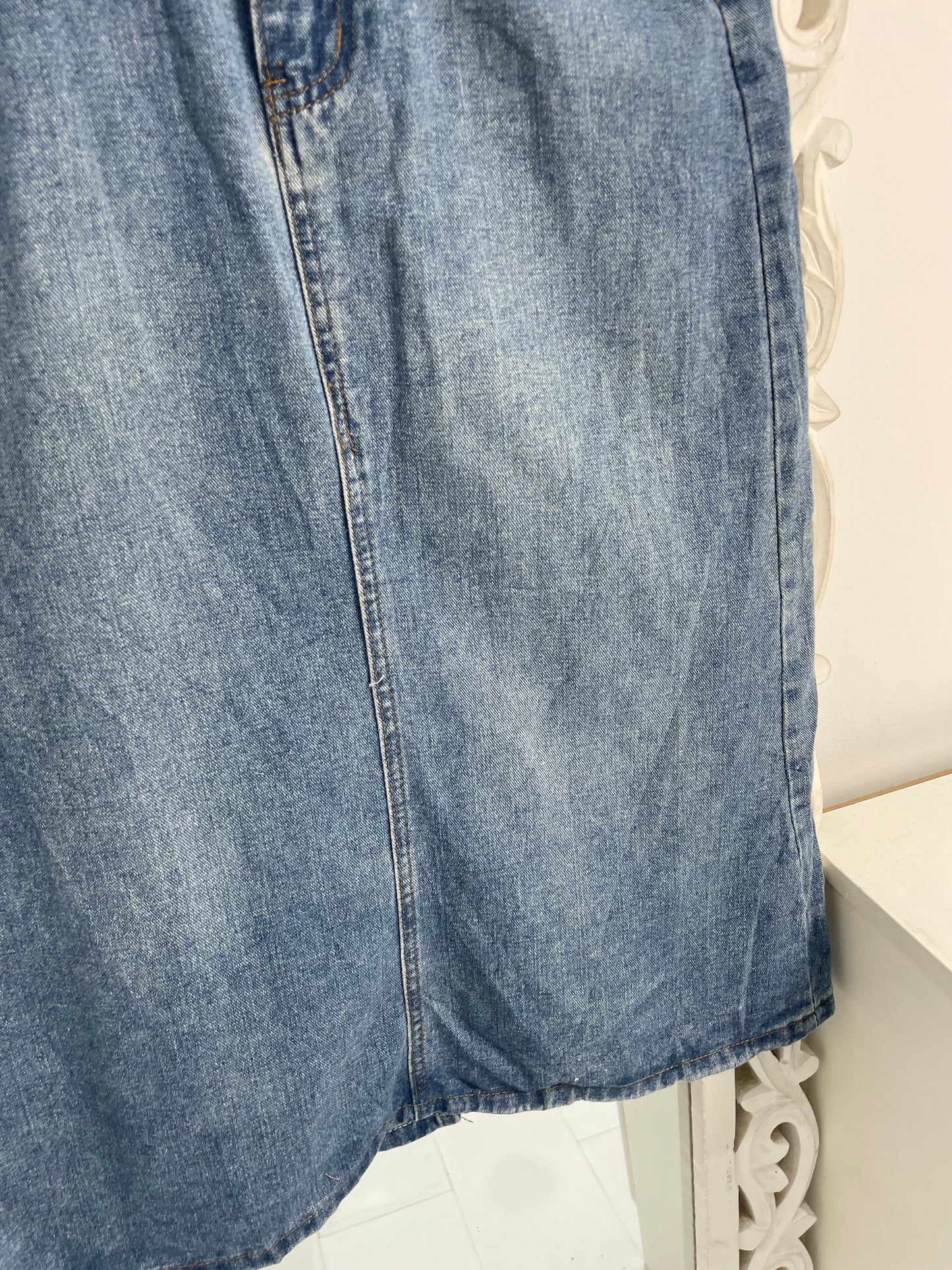Denim Long Skirt-Waist 28