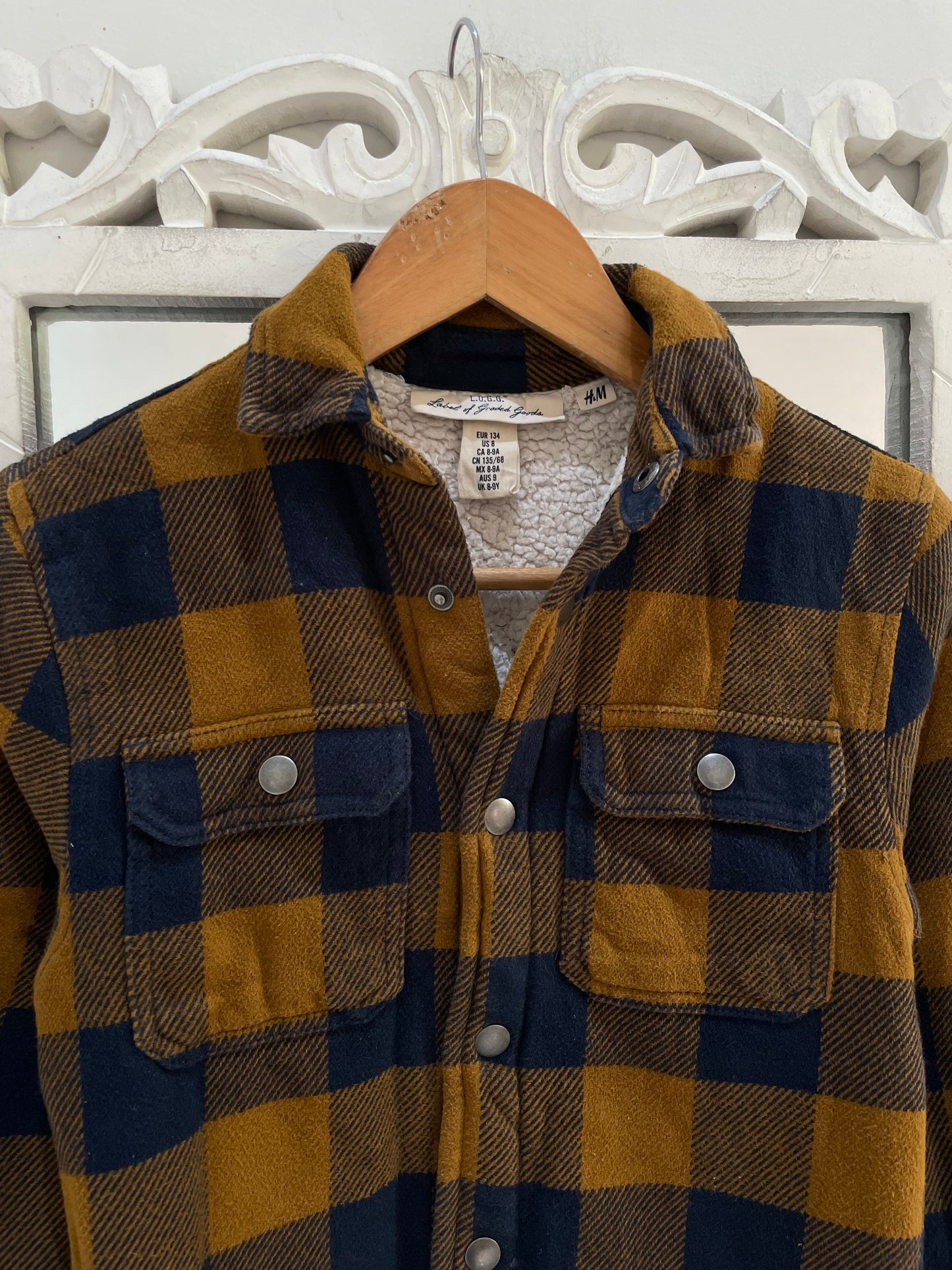 H&M Thick Warm Sherpa Shacket-Chest 30