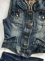 Load image into Gallery viewer, Denim Vest-Bust 28
