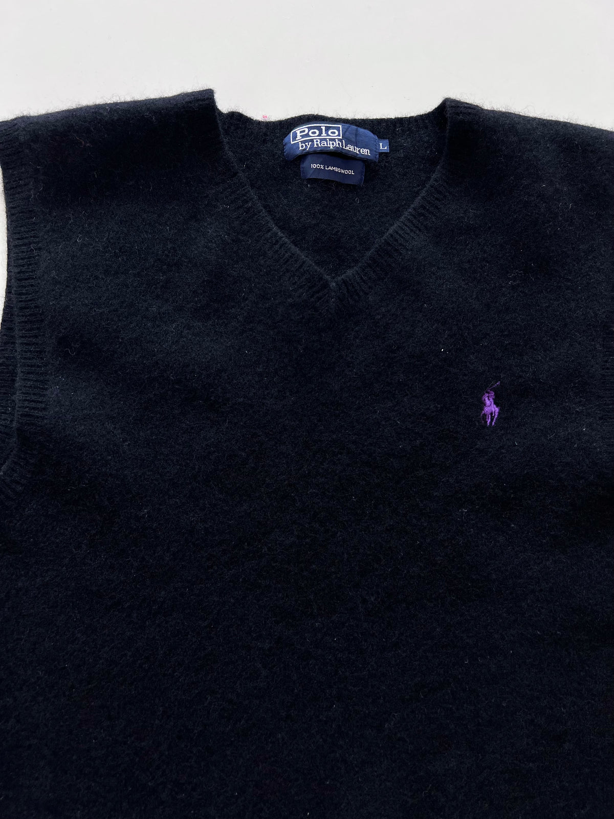 Ralph Lauren 100% Lambs Wool Vintage Vest-Bust 36