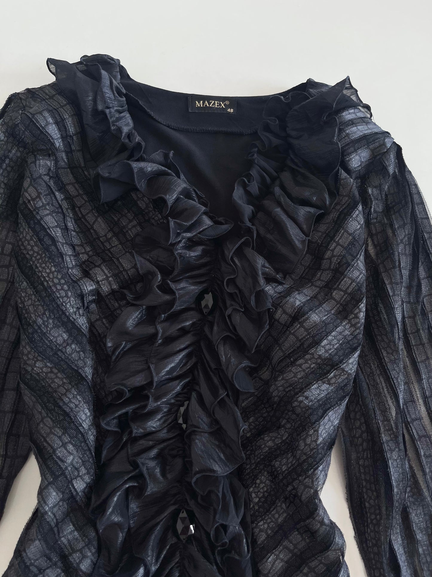 Mazex Ruffle Top-Bust 44 to 46