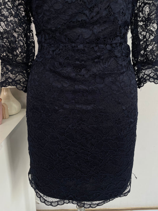 VERO MODA BLUE LACE DRESS - BUST 40