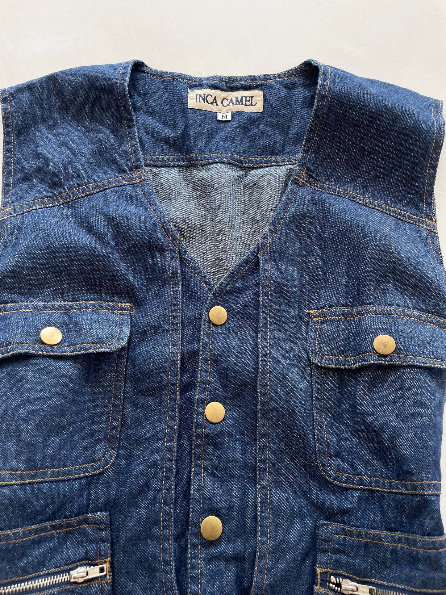 Ince Camel Denim Top-Bust 40