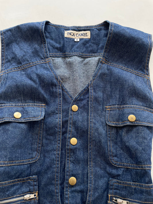Ince Camel Denim Top-Bust 40