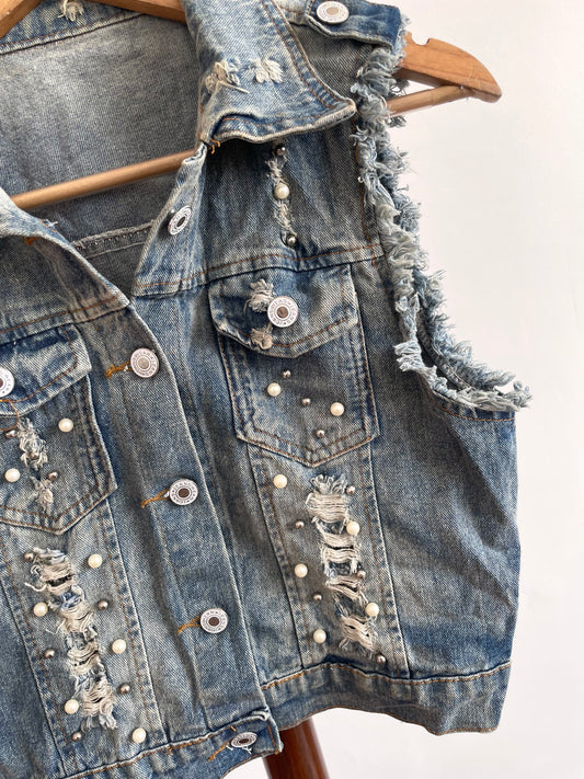 Denim Vest-Chest 32