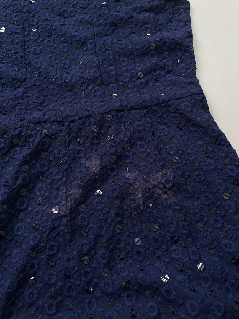 Embroidered Sequin Dress-Bust 38