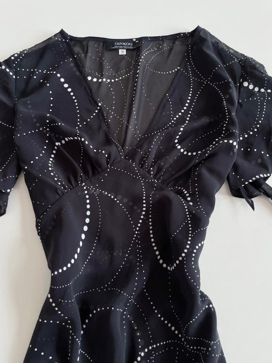 Ginkoo Sheer Vintage Top-Bust 38