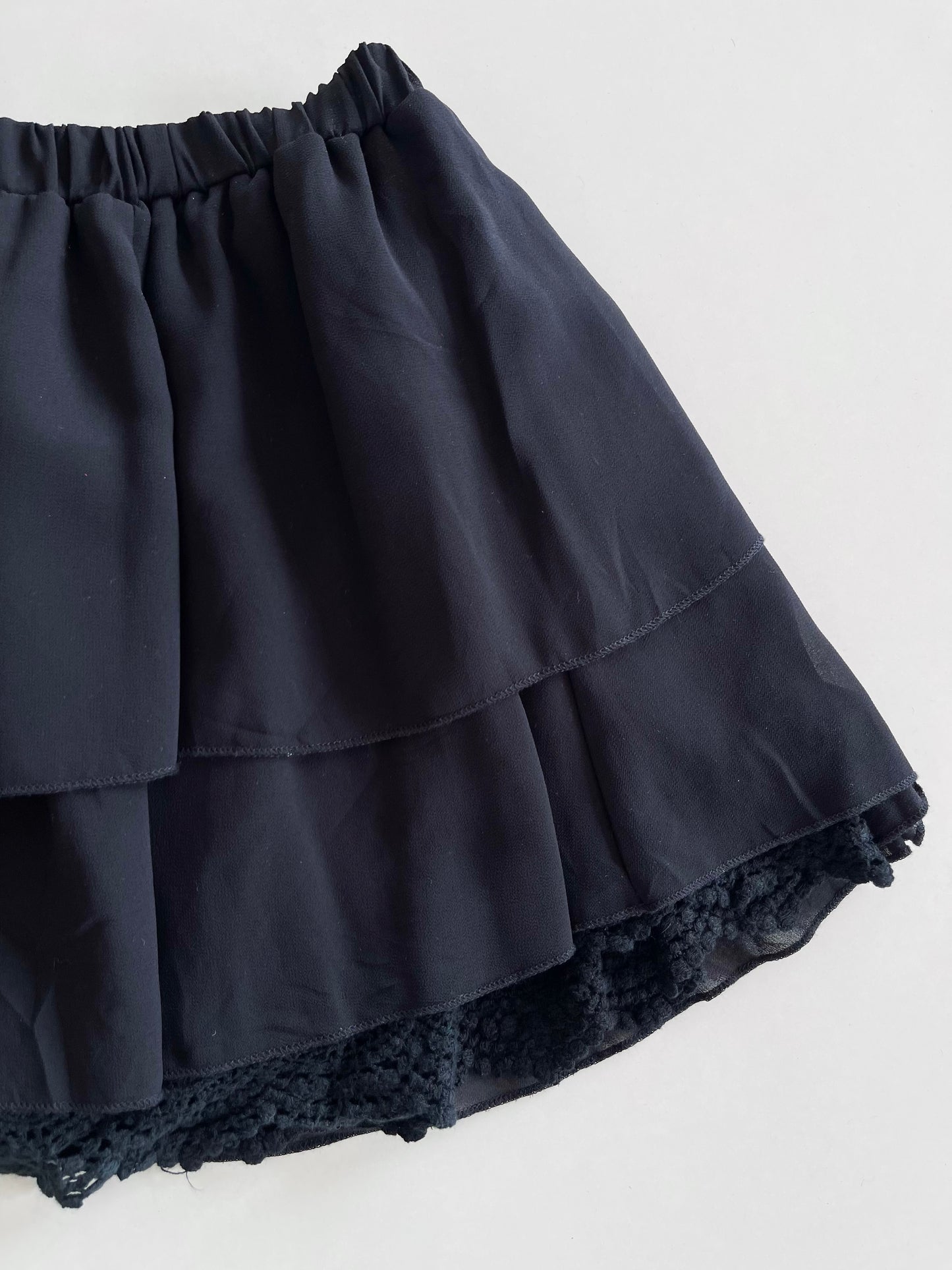 Vintage Ruffle Skirt With Shorts Attached-Waist 30 to 34