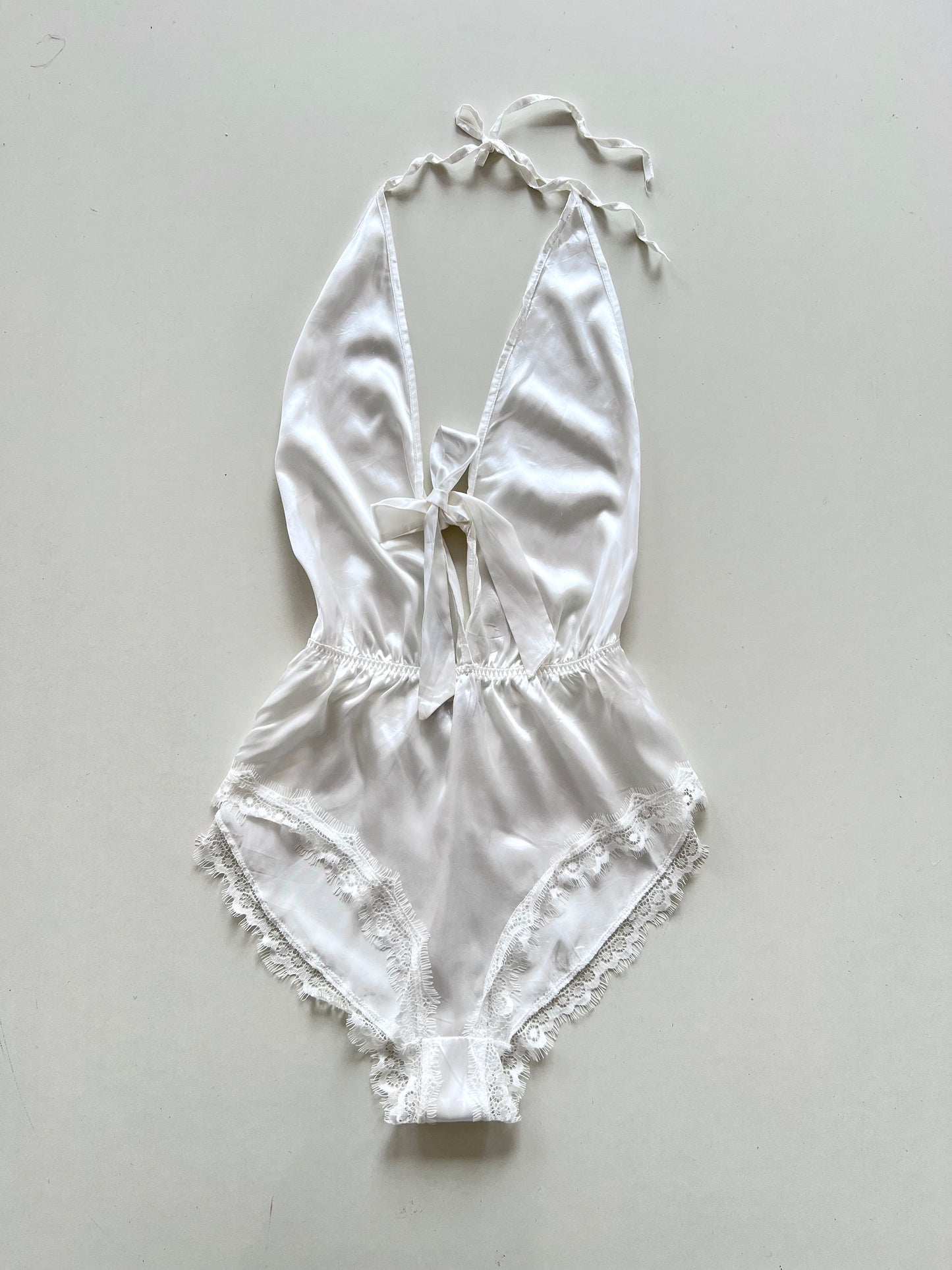 Avid Love Satin Lacy Bodysuit-Bust 36