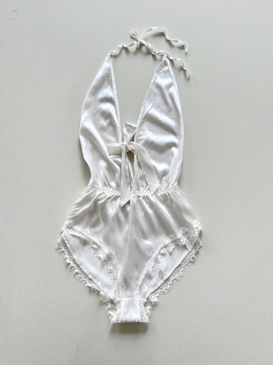 Avid Love Satin Lacy Bodysuit-Bust 36