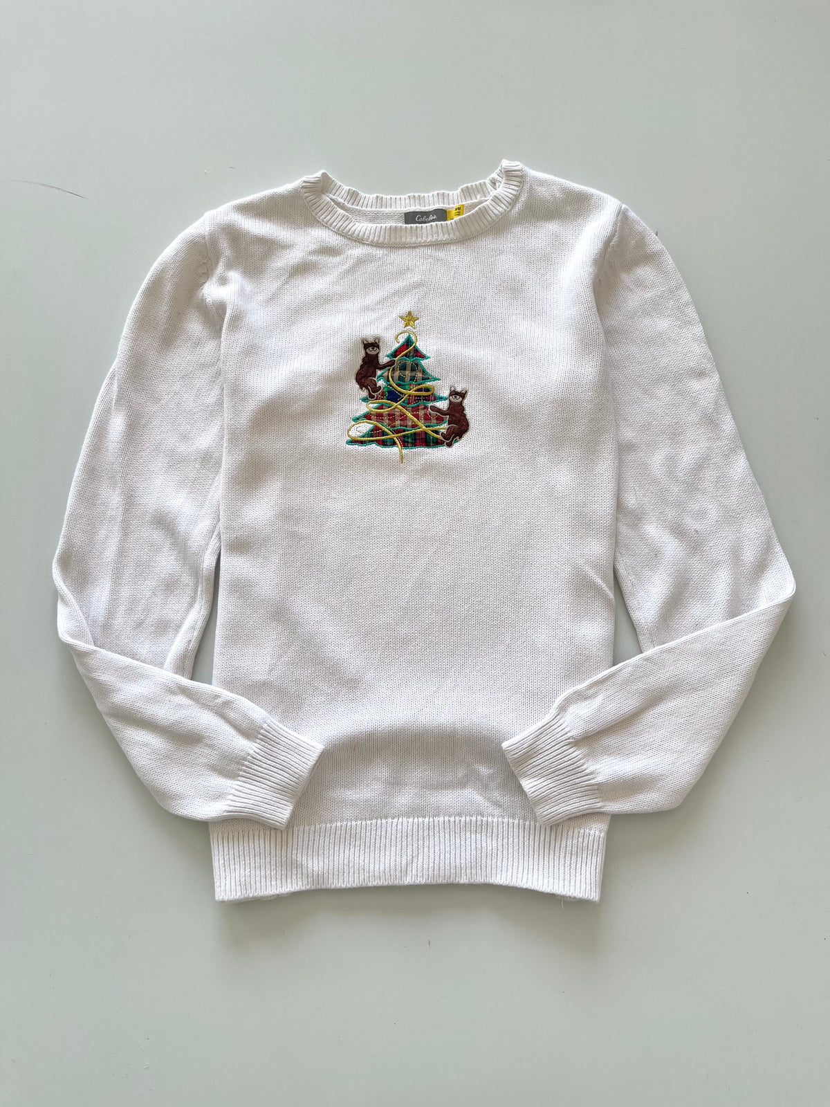 Cobelas Christmas Embroidered Sweater-Bust 38