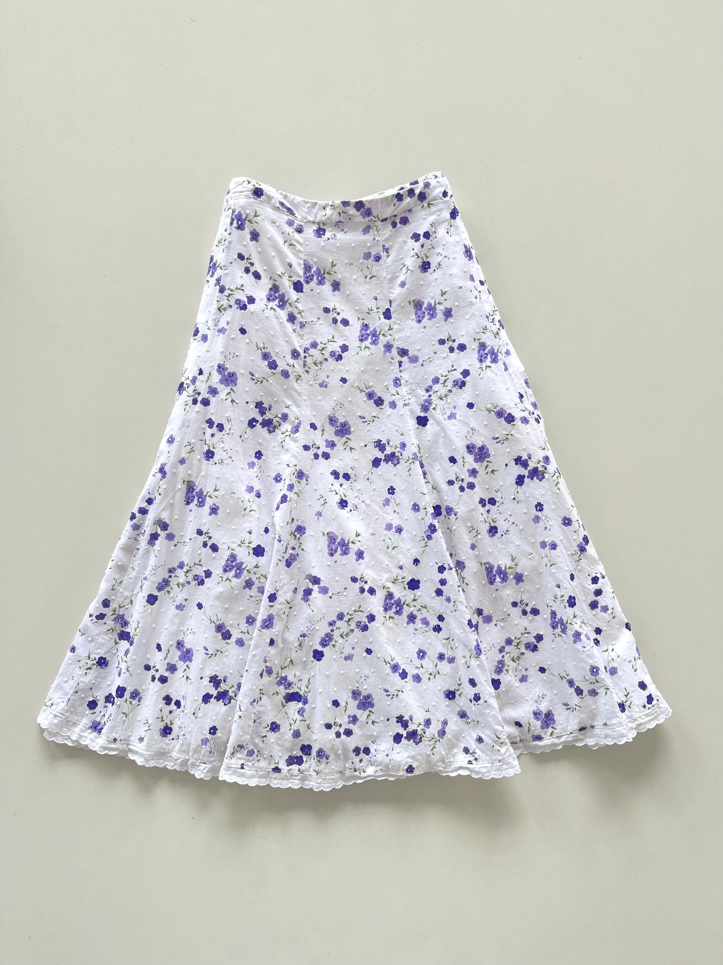 Dressbarn Cotton Skirt-Waist 32