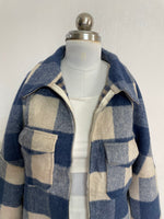 Load image into Gallery viewer, Plaid Super Thick Shacket-Bust 38
