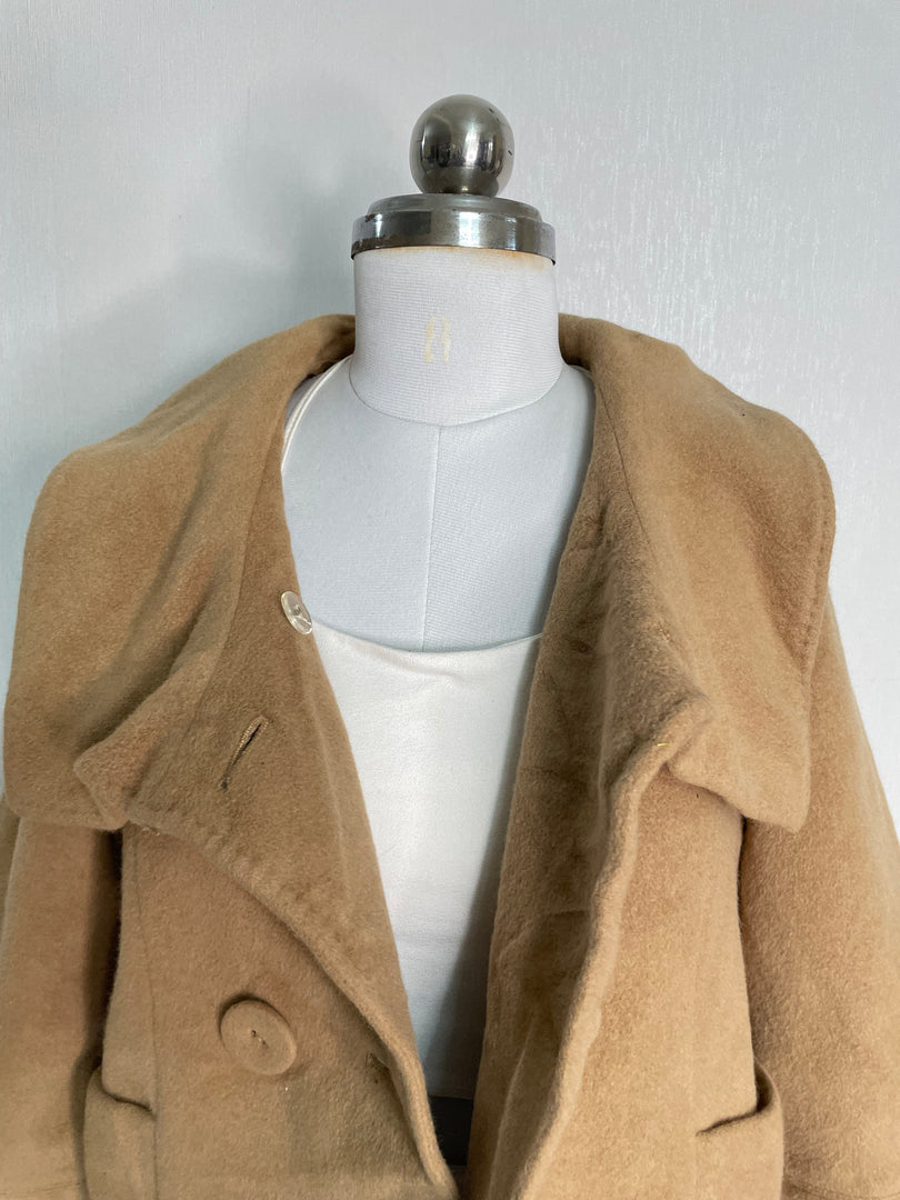 Beige Thick Coat-Bust 32