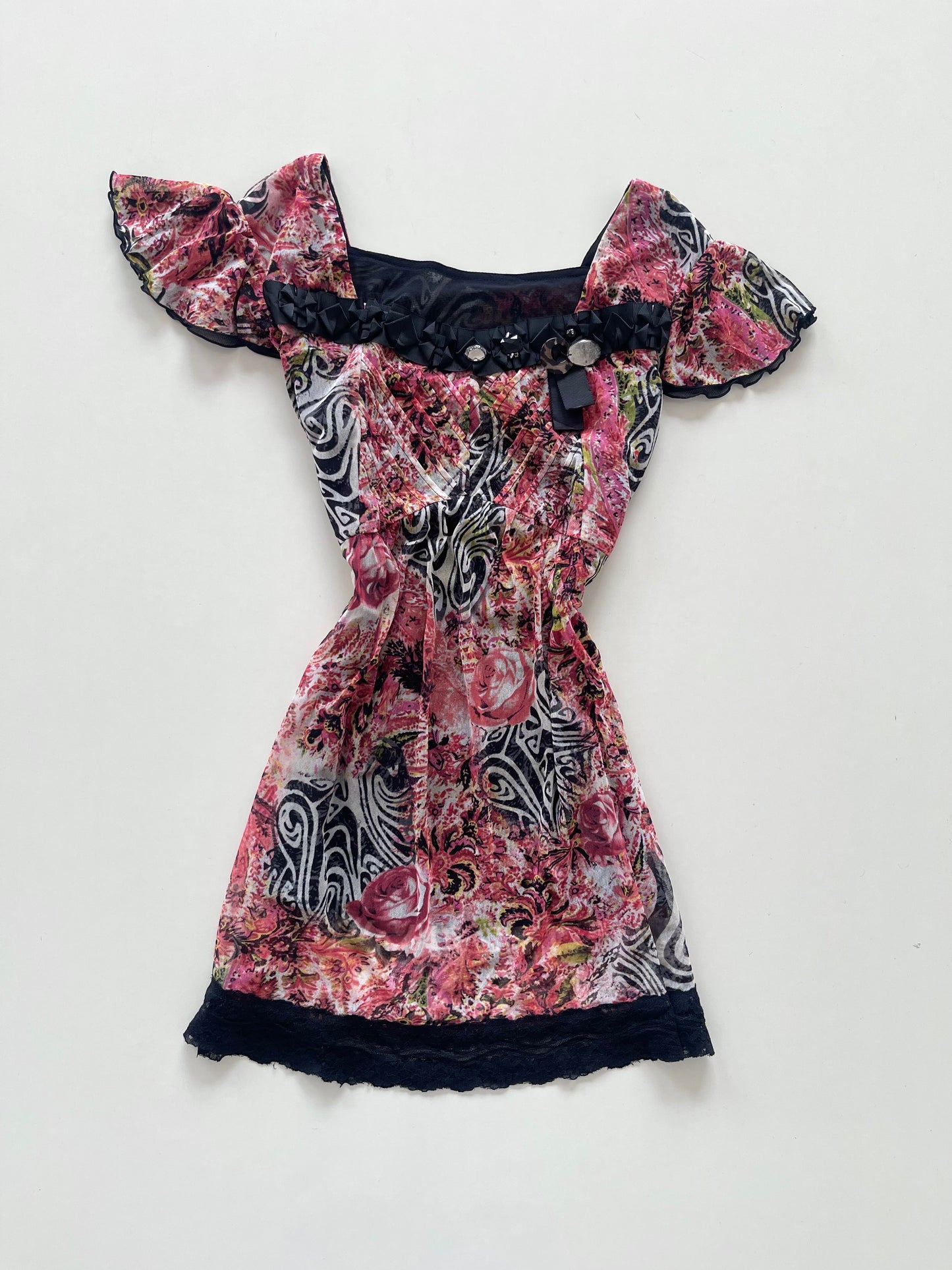 Y2k Lace Dress-Bust 44 to 46