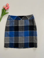 Load image into Gallery viewer, TALBOTS CHECKERED TWEED SKIRT - WAIST 28
